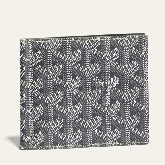 👝 New 👝 100% Authentic Goyard Saint Thomas Bill Fold Money Clip Wallet , Grey - Picture 1 of 16